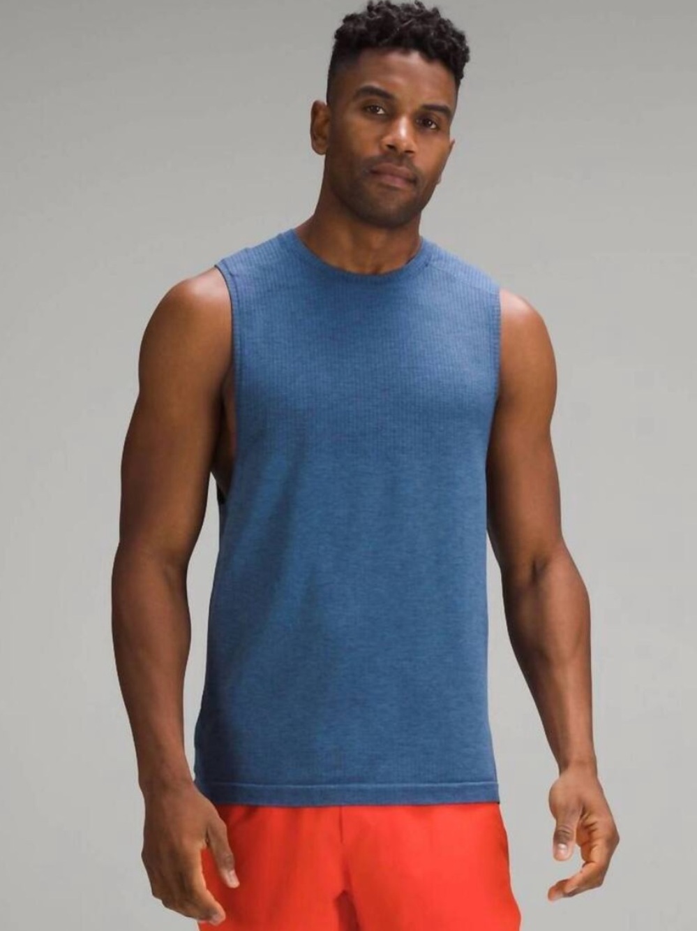 lululemon Metal Vent Muscle Tank blue 0011 men’s medium running lifting